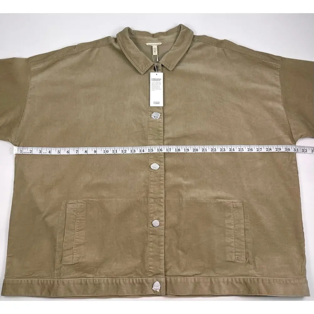 NWT Eileen Fisher Classic Collar Corduroy Jacket 3X - Picture 7 of 7